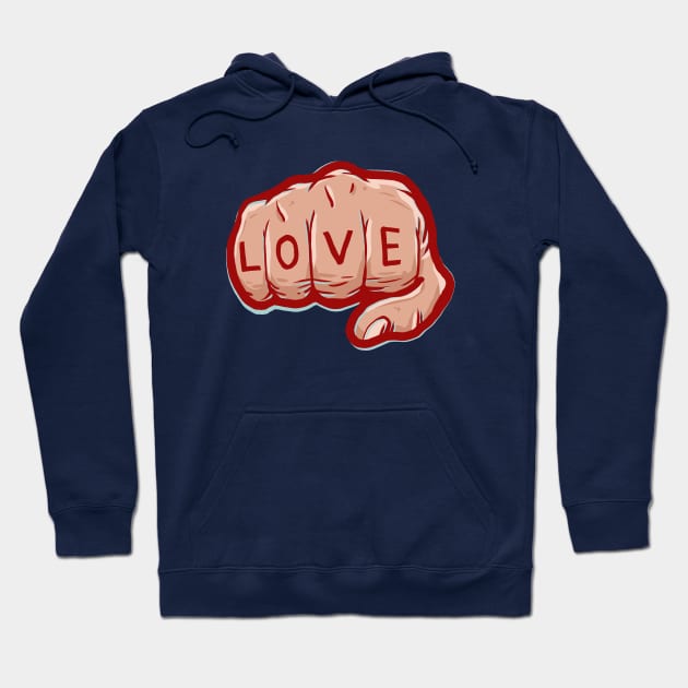 Fist of Love Hoodie by bigbadrobot